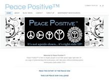 Tablet Screenshot of peacepositive.com